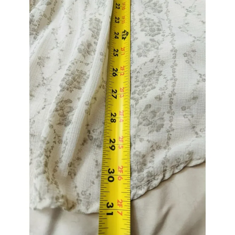 Kimchi Blue Lonnie Smocked Long Sleeve Mini Dress Medium Boho Cottage Core - Picture 8 of 10